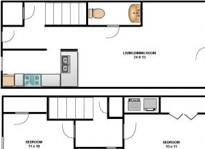 Two Bedroom Floor Plan Two Bedroom Floor Plan