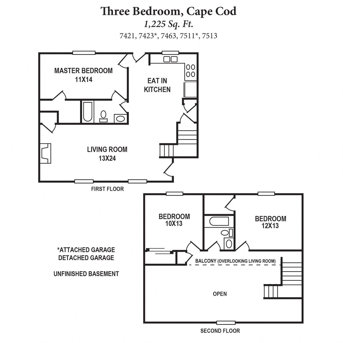 3 Bedroom Floor Plan at The Villas at Kingswood, Ohio, 45069