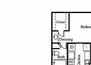 two bedroom floorplan for greenhouse apartments