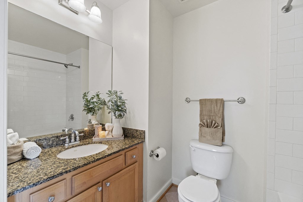 a bathroom with a toilet and a sink and a mirror