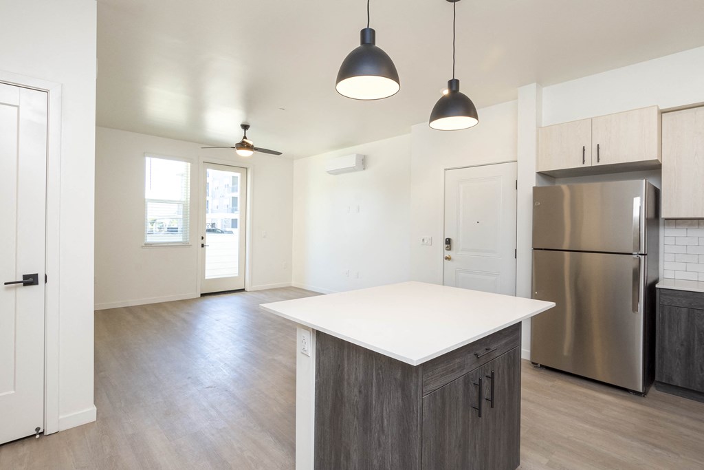 Kitchen with Island at 38 NORTH, California