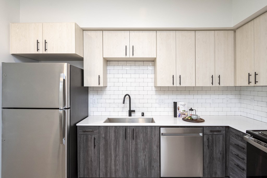 Stainless Steel Appliances and Modern Wood Cabinets at 38 NORTH, Santa Rosa California