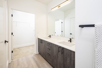 Double sink bath vanity  l Santa Rosa CA Apartments - Photo Gallery 38