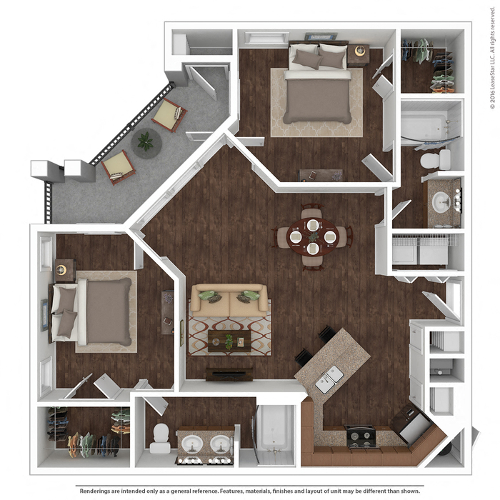 Residence at Gateway Village | Floorplan E