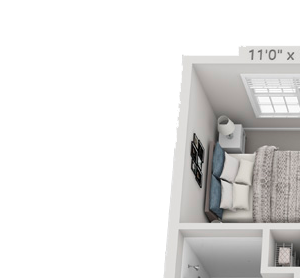 3 bedroom bottom floor unit