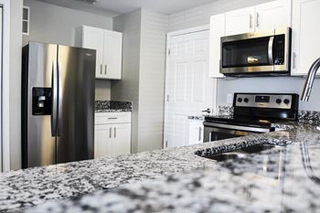 Gourmet kitchen with granite counter tops