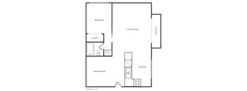 1 Bed 1 Bath w/Balcony