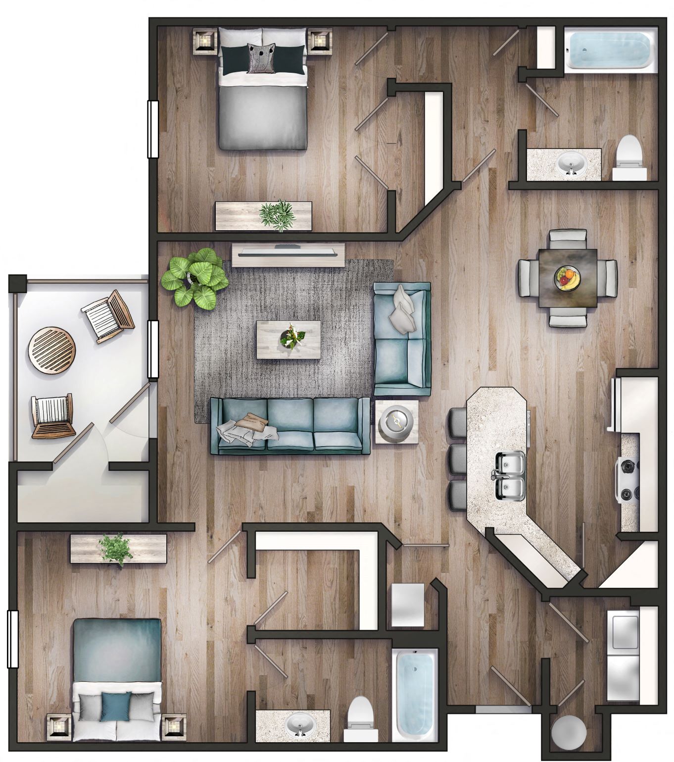 2 Bedroom