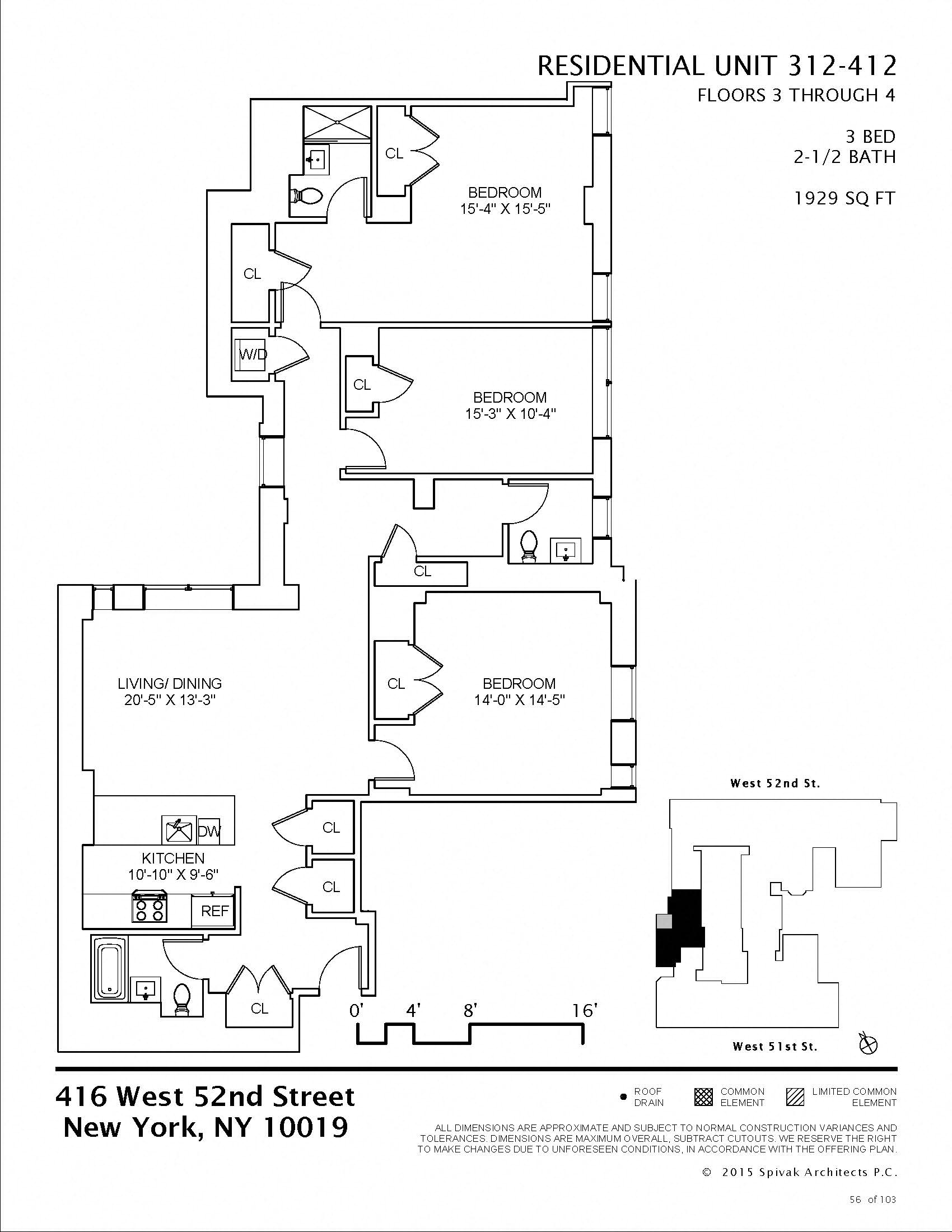 416 West 52nd Street 1-3 Beds Apartment for Rent - Photo Gallery 47