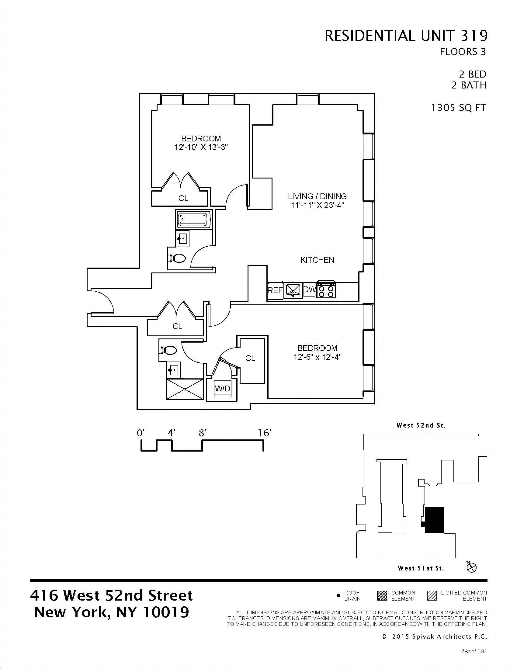 416 West 52nd Street 1-3 Beds Apartment for Rent - Photo Gallery 46