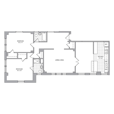 a floor plan of a house