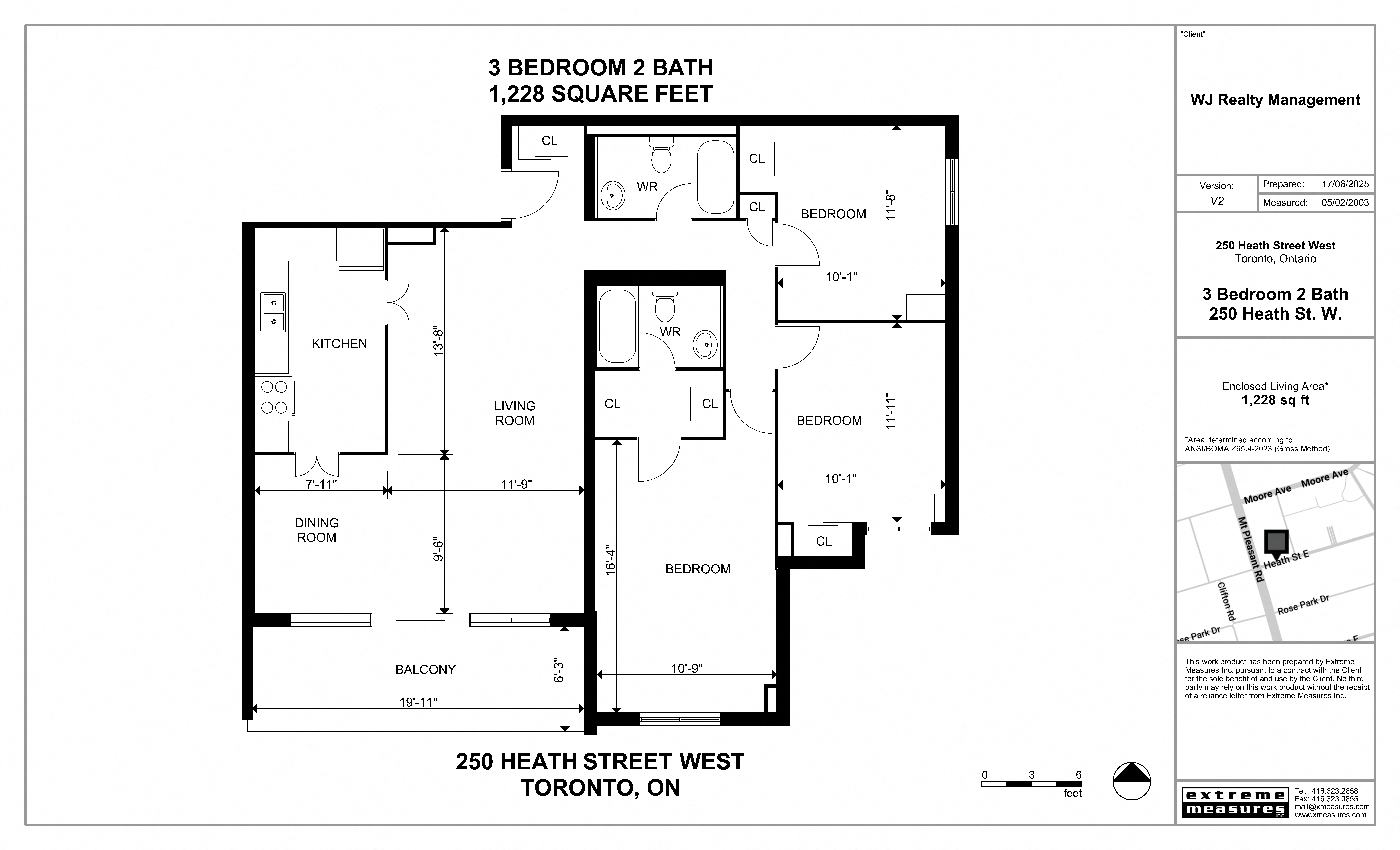 3 Bedroom 2 Bath Floor Plan