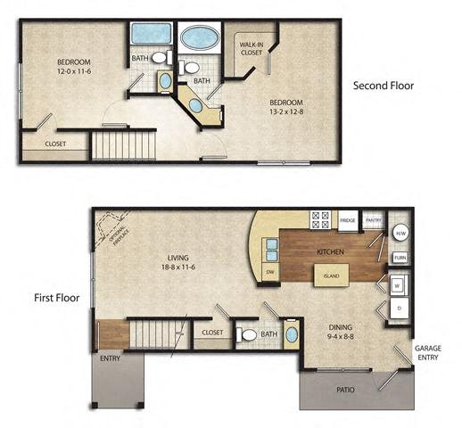 The Farms townhome floor plan The Farms townhome floor plan