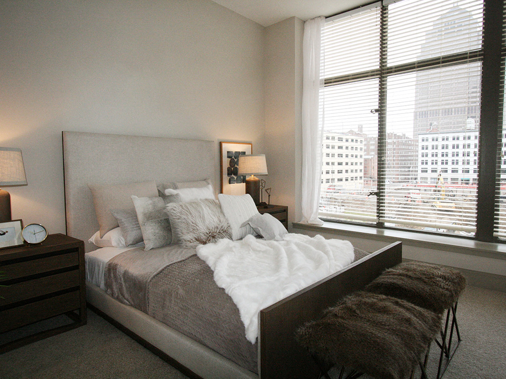 Bedroom at The Citizens Apartments in Columbus OH