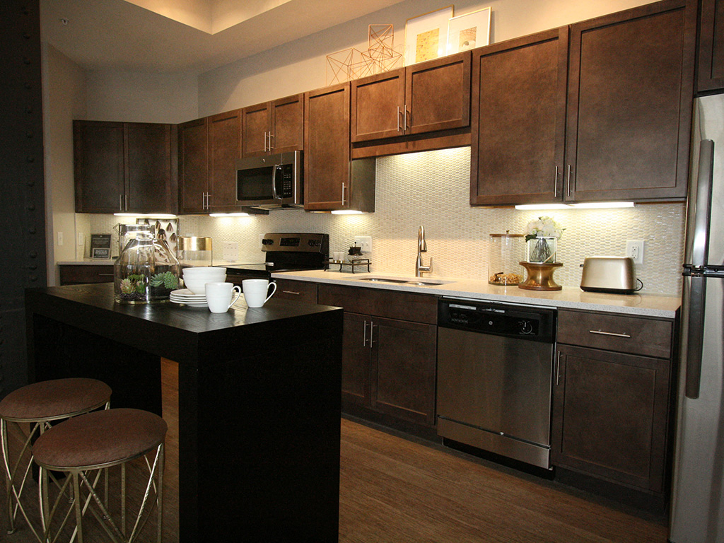 Kitchen 2 at The Citizens Apartments in Downtown Columbus OH