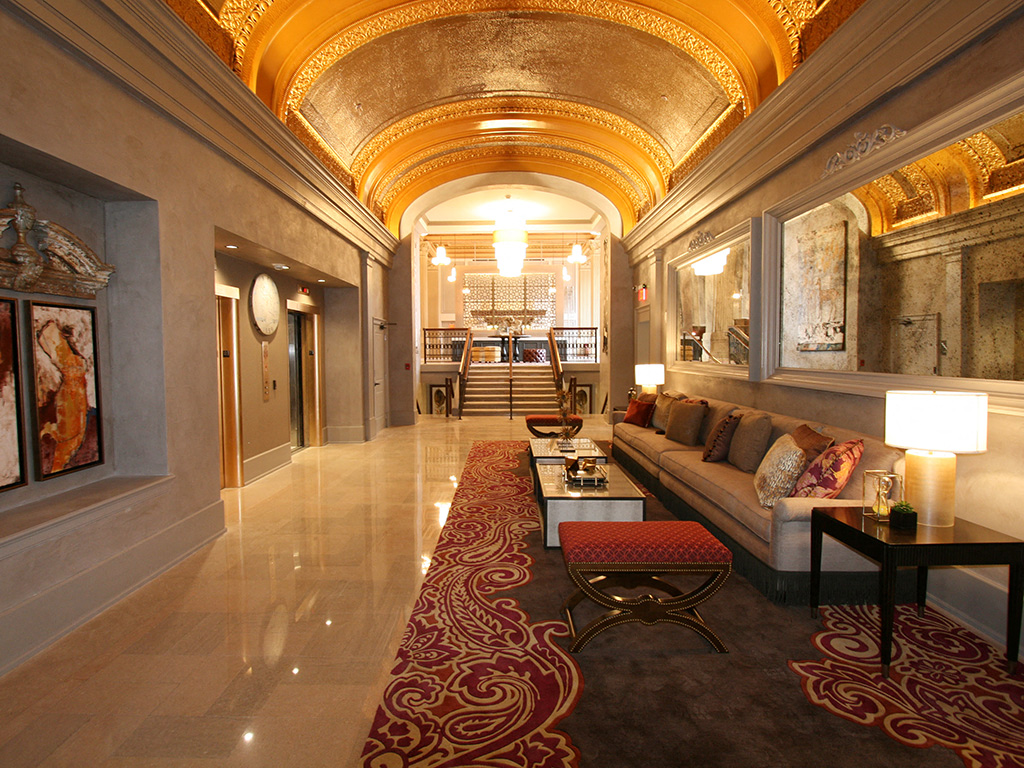 Lobby at The Citizens Apartments in Downtown Columbus OH