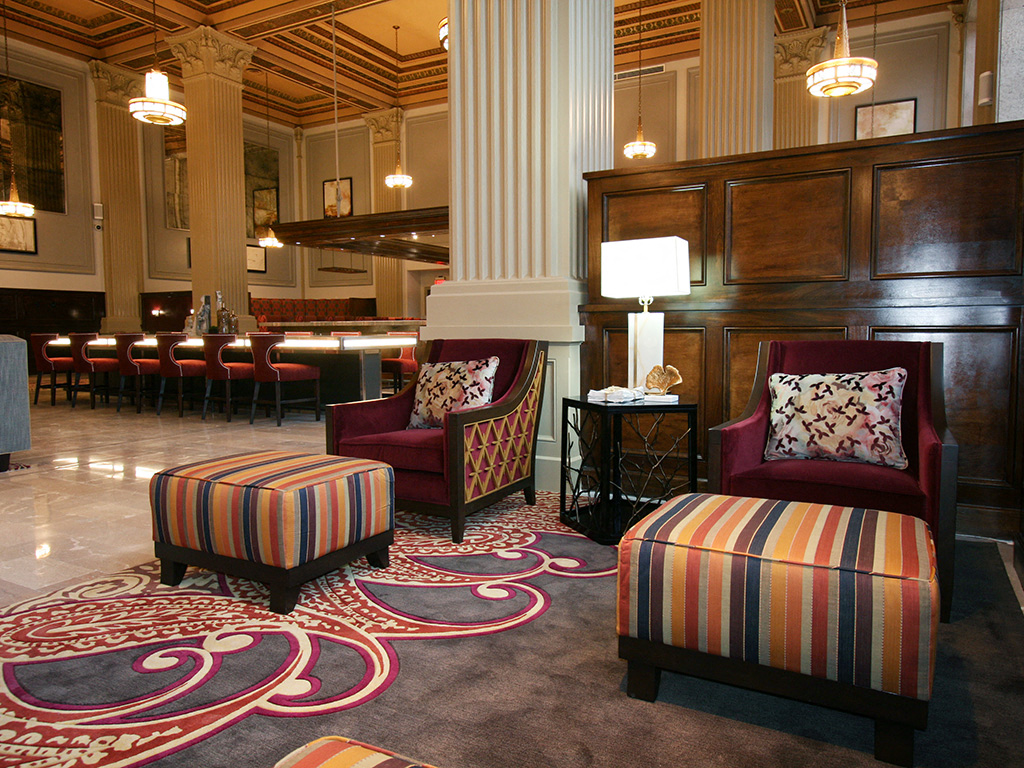 Lobby Seating at The Citizens Apartments Downtown Columbus OH