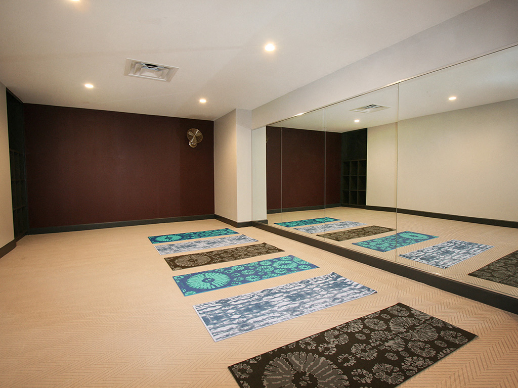 Yoga room at The Citizens Apartments in Columbus OH