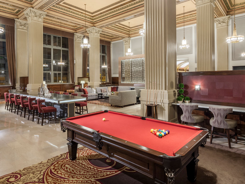 Pool table at The Citizen Apartments in Columbus OH