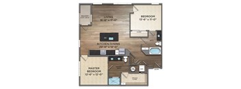 B6-0 Floor Plan at The Nicholas, Ohio, 43215