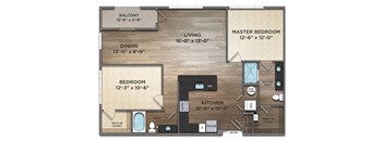 B9-0 Floor Plan at The Nicholas, Columbus, 43215