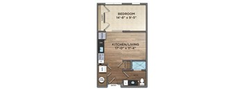 S1-0 Floor Plan at The Nicholas, Ohio