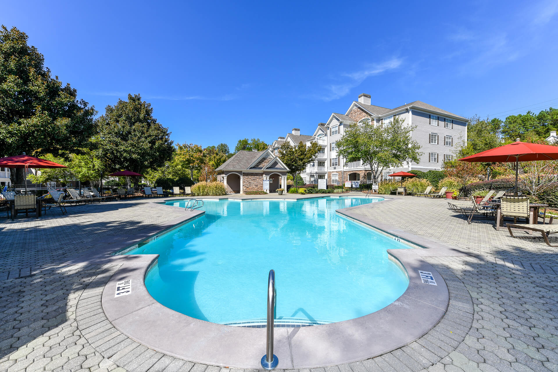 Poolside Sundeck, at Crestmark Apartment Homes, Lithia Springs, GA 30122