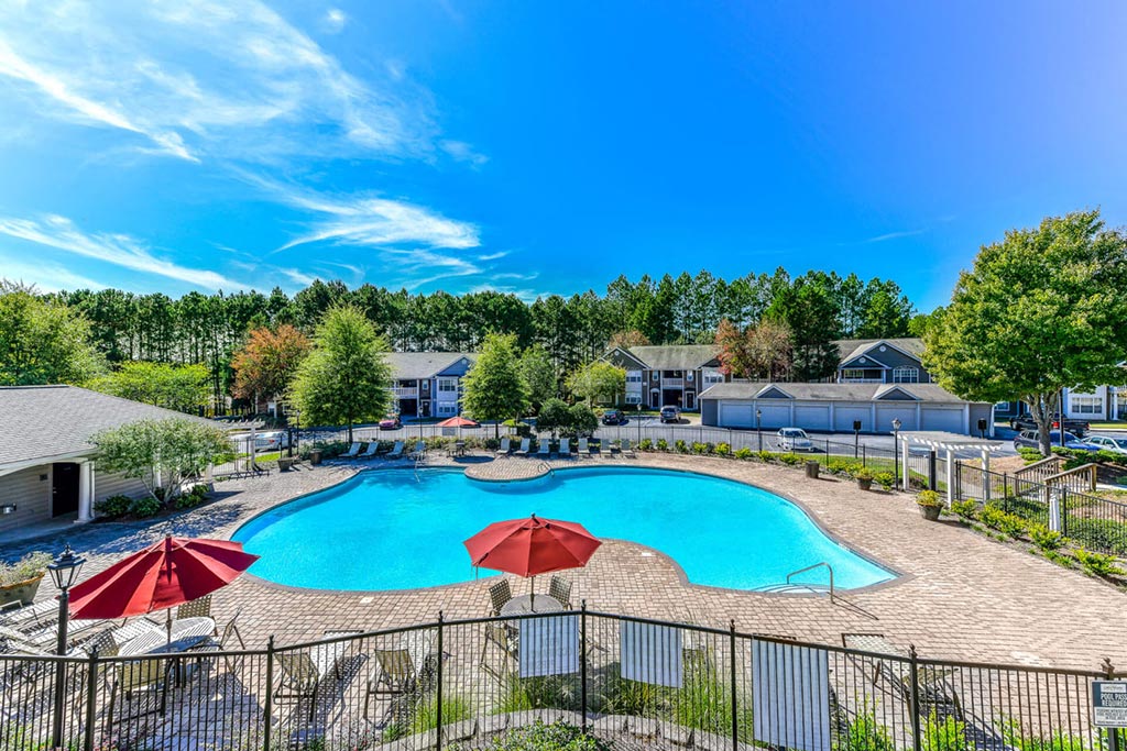 Private Swimming Pool, at Crestmark Apartment Homes, Lithia Springs, GA