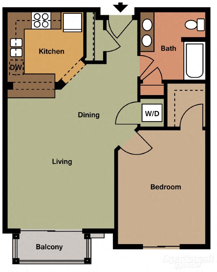 1 Bedroom 1 Bath