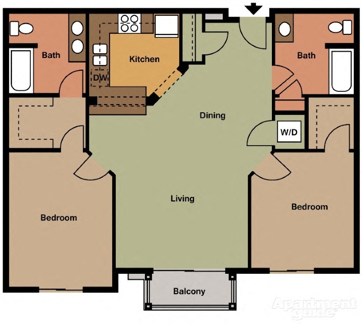 2 Bedroom 2 Bath