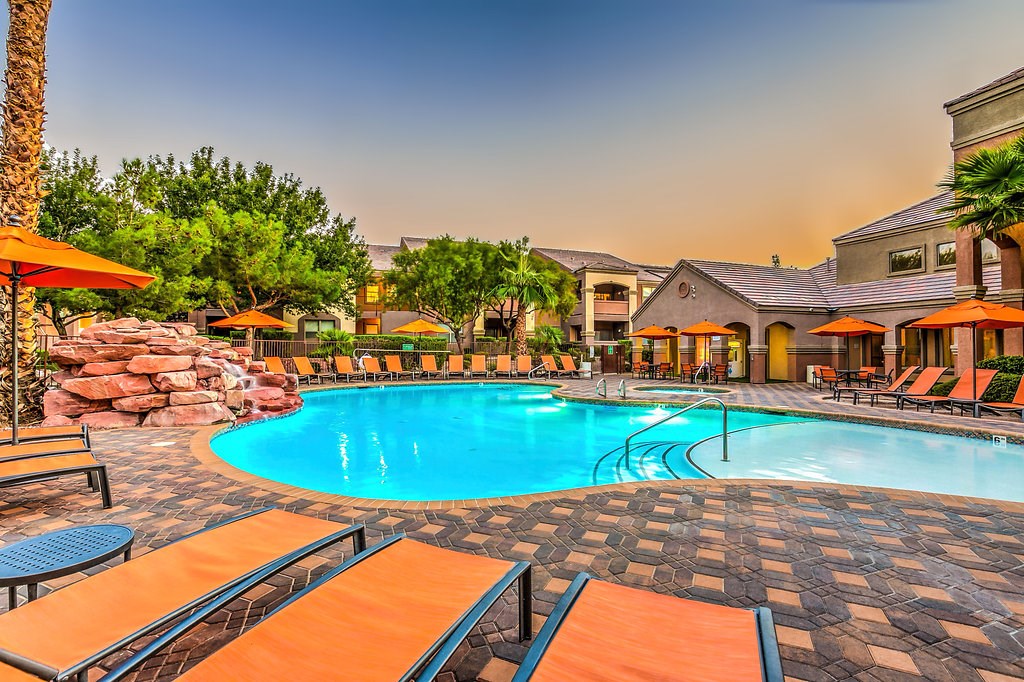 our resort style swimming pool is the centerpiece of our apartments