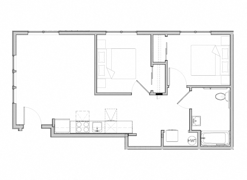 Two Bedroom Floorplan
