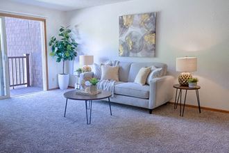 Modern Living Room at Grandview Terrace Apartments, Mound