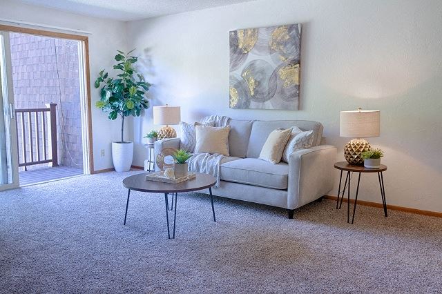 Modern Living Room Modern Living Room at Grandview Terrace Apartments, Mound