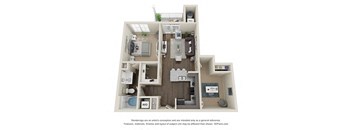 Golden State Floor Plan at Crossroads Station Apartments, Fredericksburg, VA