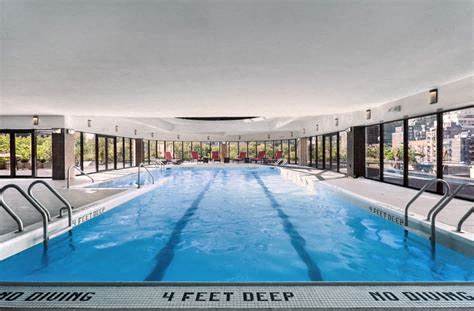 a large swimming pool in the middle of a building