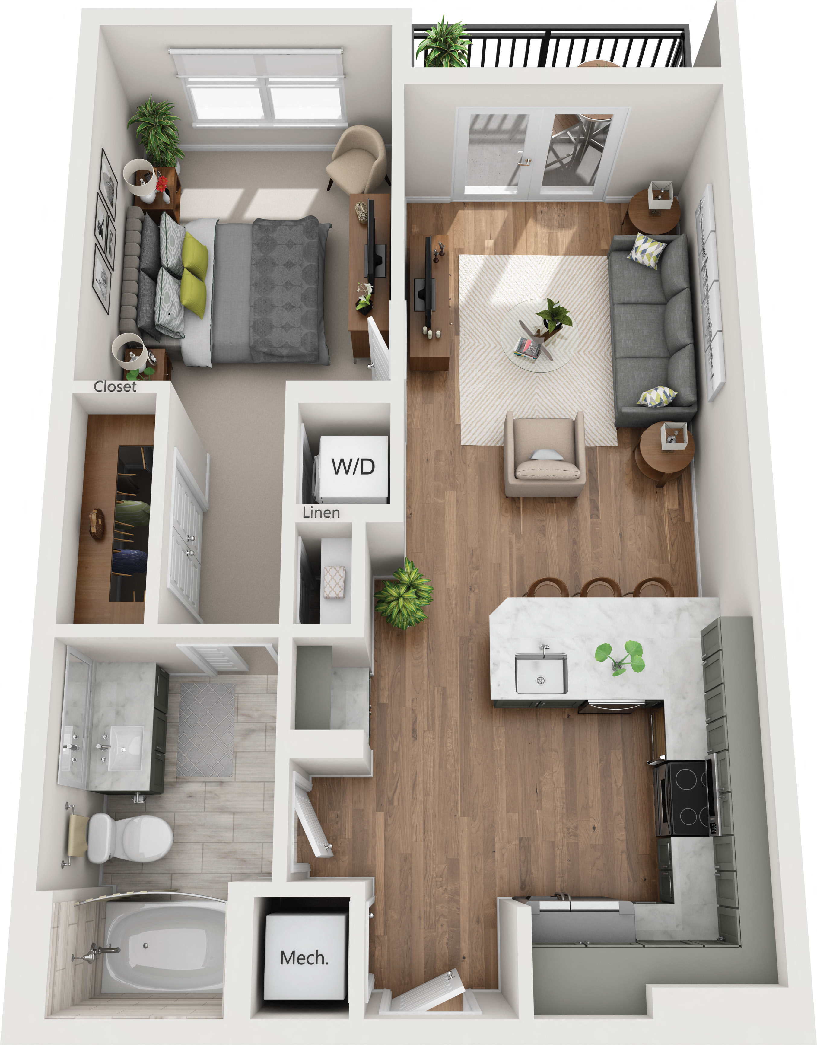 The Ashley_A2 666sqft