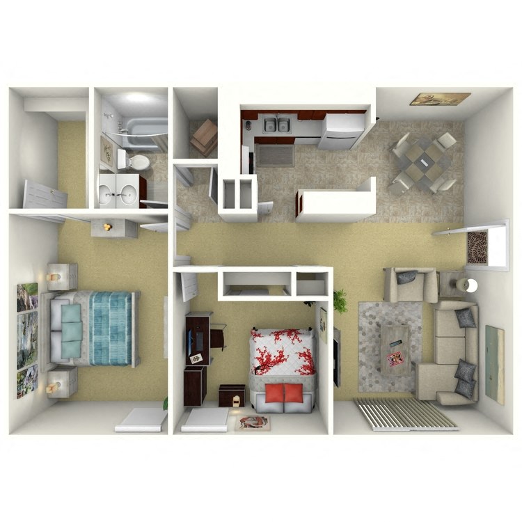 Two Bedroom Traditional