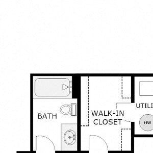 2 Bedroom 2 Bath Upper Split