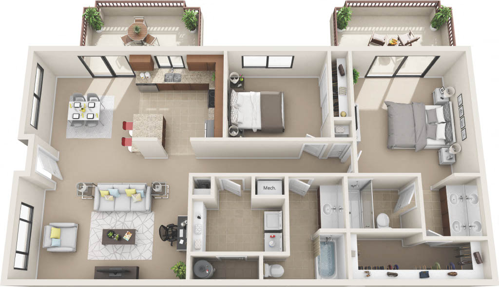Dover Floor Plan at Sereno Townhomes, Glendale