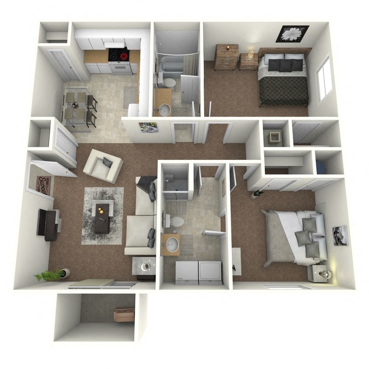 2 Bed 2 Bath