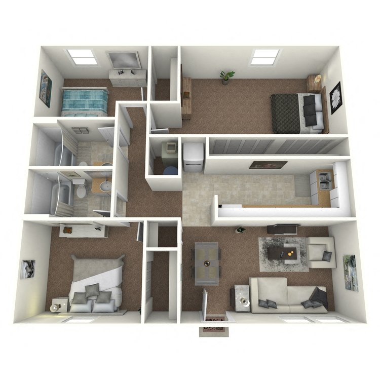 3 Bed 2 Bath apartment