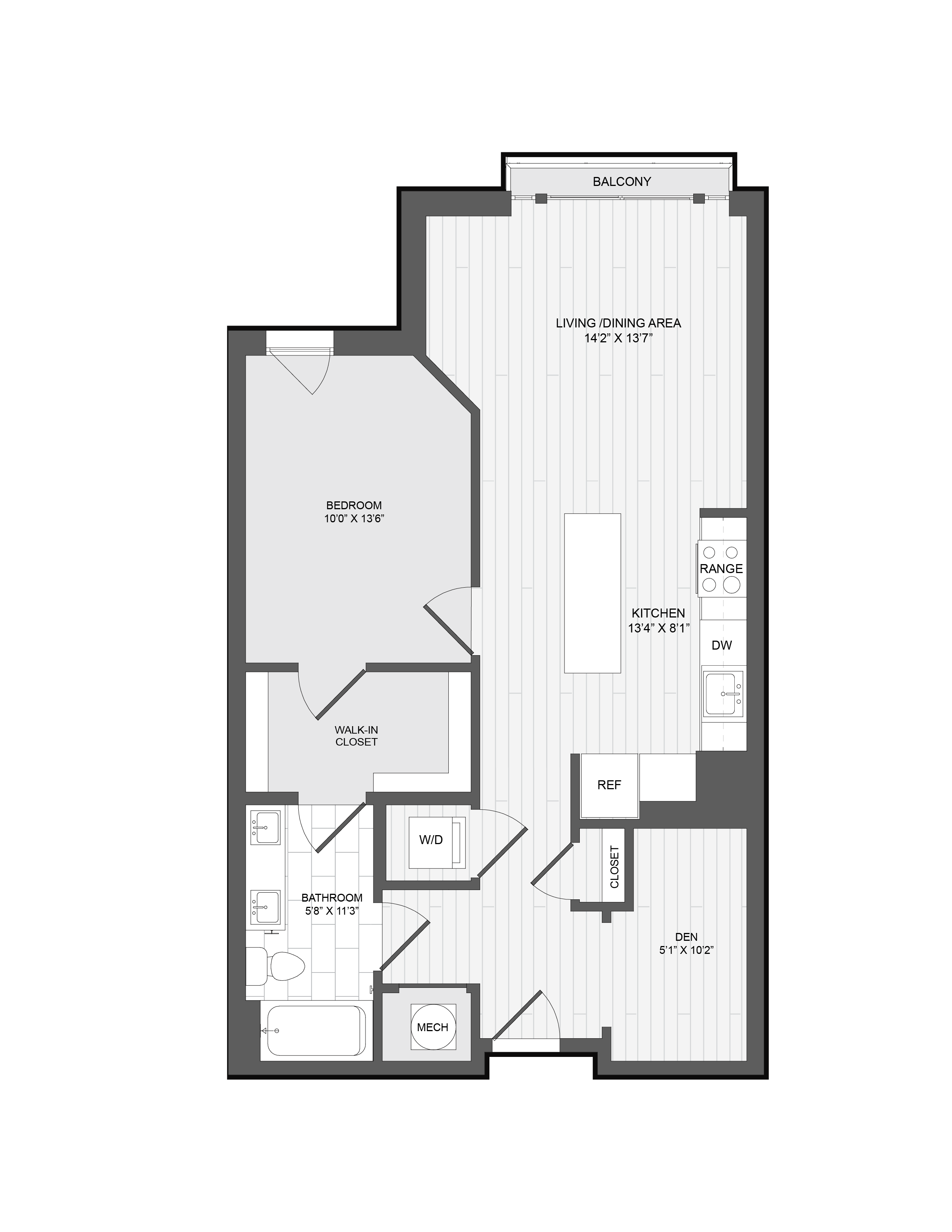 1 Bed1 Bath -1.5A