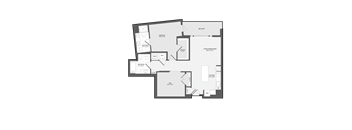 1 Bed2 Bath Den-1.5F