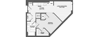1 Bed1 Bath JR-.5D
