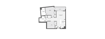 1 Bed2 Bath Den-H 1.5F