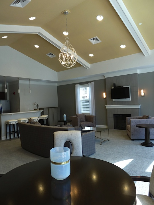 a view of the living room from the dining room