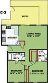 Two Bedroom Two Bathroom (C3)