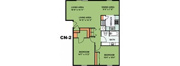 Two Bedroom One Bathroom (CN2)