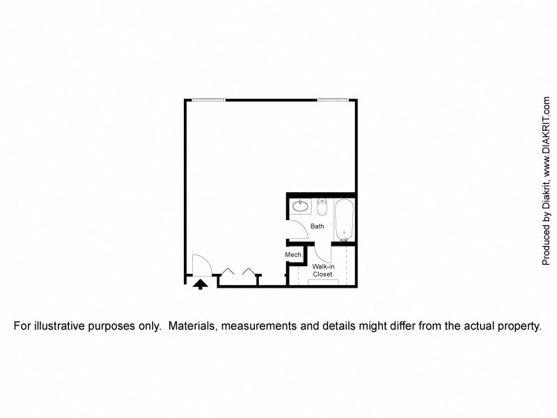 Studio Floor Plan 1